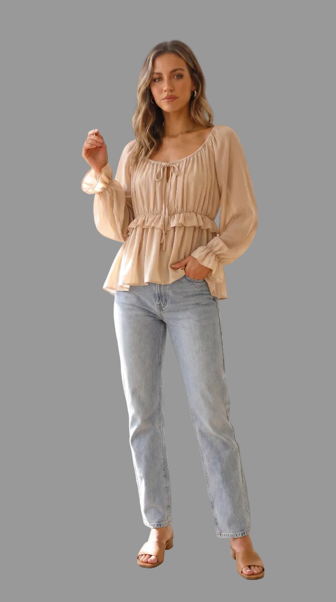 Blusa romántica Boho Chic