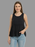 Blusa negra Boho Chic