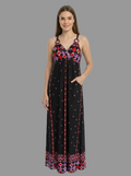 Vestido largo bohemio estampado